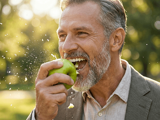 Dentista avaliando articulação temporomandibular (ATM) de paciente com dor em Goiânia